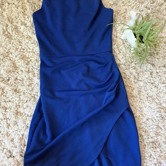 Emerald Sundae Cobalt Asymmetrical Dress - Picture 3 of 5